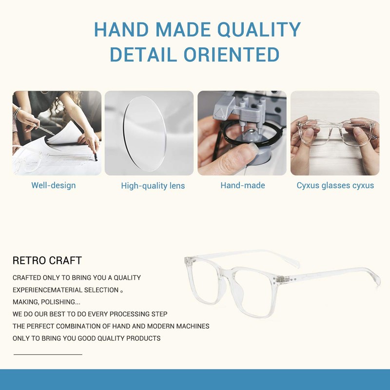 Blue Light Blocking Glasses (Transparent 8183)
