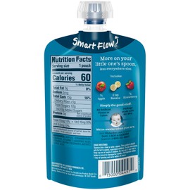 Gerber Baby Food Pouches, 2nd Food for Sitter, WonderFoods, Apple Strawberry Banana, 3.5 Ounce (Pack of 12)