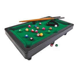 Noris 606167704 Pool Billiard & Snooker, includes 2 cues, 16 billiards and 17 snooker balls and triangle, suitable for children aged 4 and over