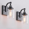winsmart Black Wall Sconces Set of Two, Black Sconces Wall