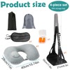 VireEyU Travel Set: Airplane Footrest & Neck Pillow - Height