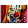 Happy Smiling Clown Unique Picture on Stretched Canvas, Wall Art