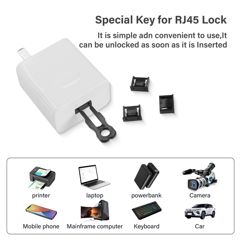 GINTOOYUN USB Port Lock Removable USB -A Port Blocker with