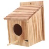 BUGUUYO Wooden Bird House Nesting Box for Birds Outdoor Feeding
