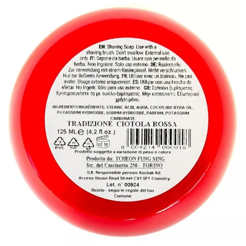 T.F.S. TFS Tcheon Fung Sing Classic Almond Shaving Soap Ciotola