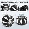 BAKAFOH CNC Aluminum Front Wheel Axle Nut Covers Caps For