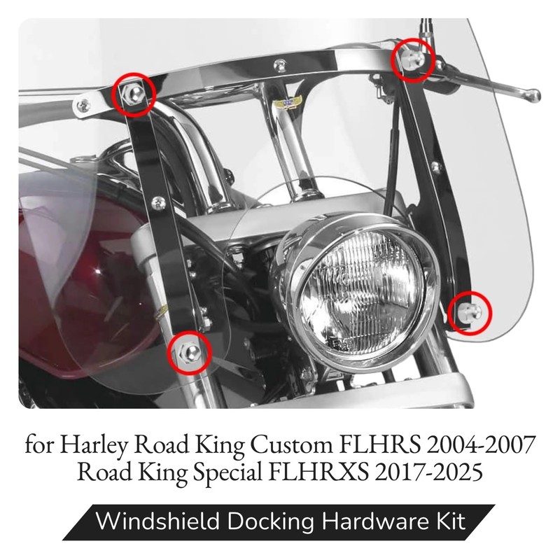 AC-MTORC Windshield Docking Hardware Kit for Harley Road King Custom