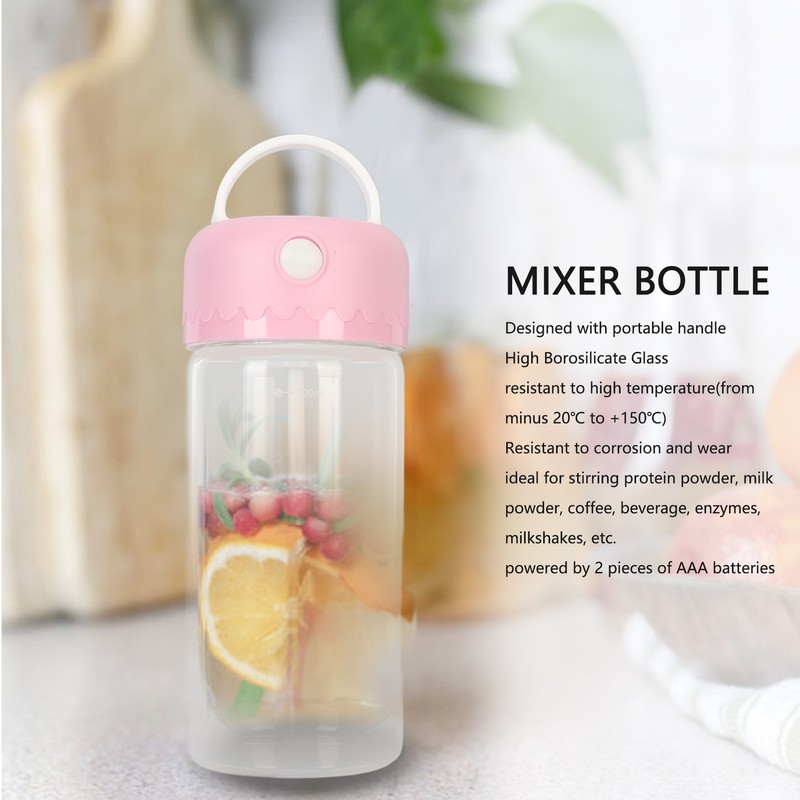 Protein Shaker Bottle Y Shape Stirrer Portable Handle Heatproof HBG