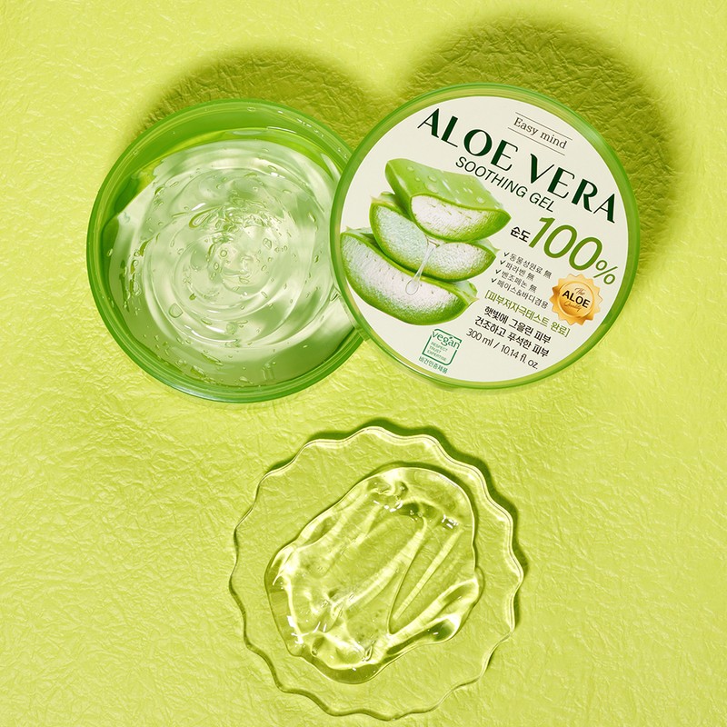 Easy Mind Aloe Vera Soothing Gel, 300g, Set of 2