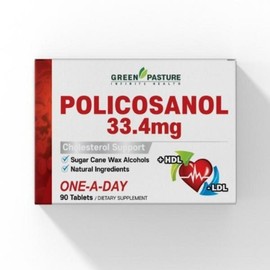 Green Pasture Policosanol 33.4mg, 2 units, 180 tablets / 그린파스처 폴리코사놀 33.4mg, 2개, 180정