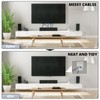 HXH In-Wall Cable Concealer Kit with Recessed Outlet Box, White