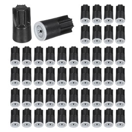 sourcing map 40Pcs Waterproof Wire Connector, Cable Terminal Connectors 22-12AWG Twist Nut Caps for Landscape Light, Water Irrigation, Black