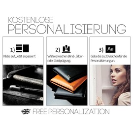 Business Card Holder – XL | Hand Made in Germany by Delmon Varone | Aniline Cowhide Vintage Cuoiobraun, Smooth Leather with Contrasting Stitching.