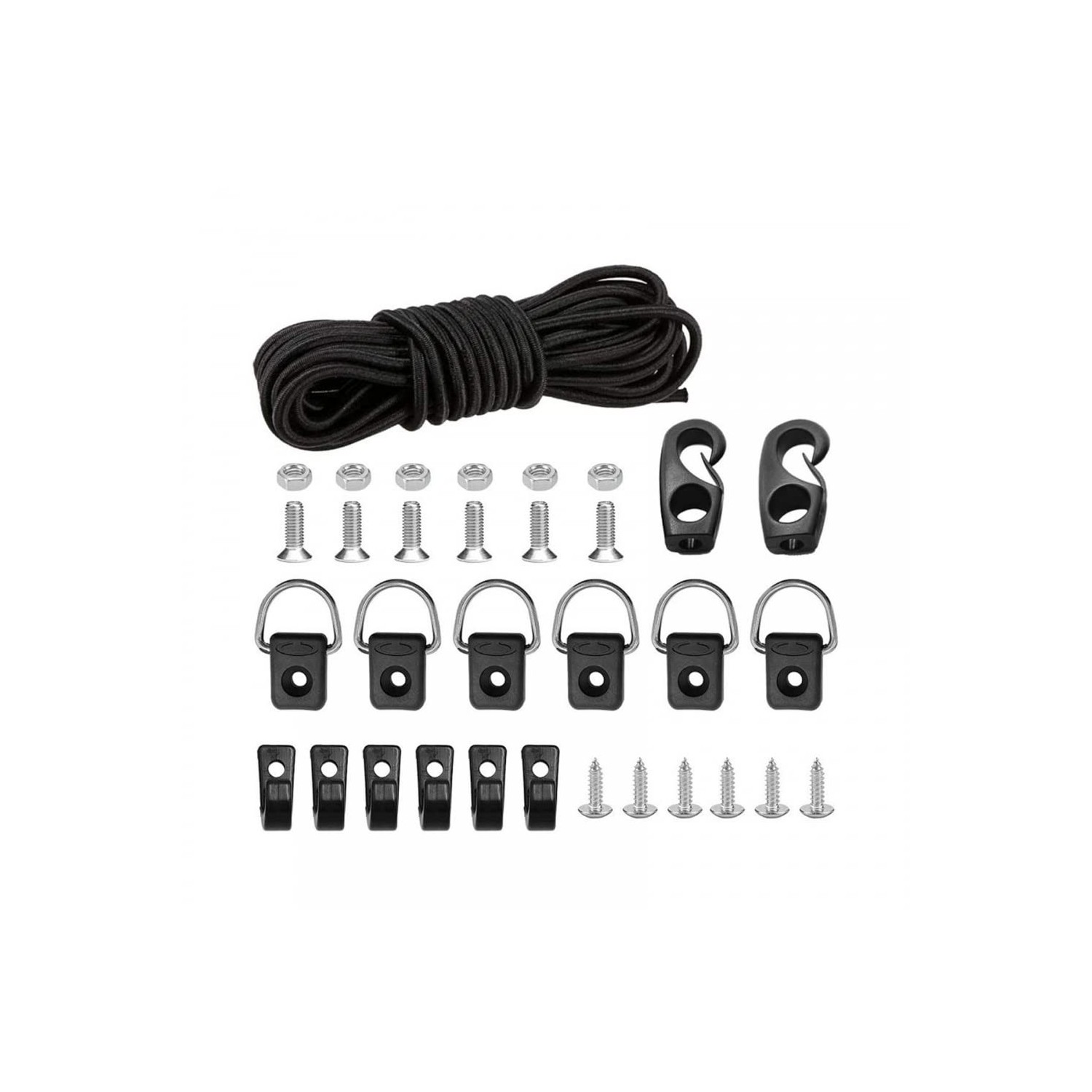 DONGKER Kayak Deck Rigging Set, Kayak Bungee Rope with Bungee Rope End ...