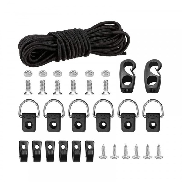 DONGKER Kayak Deck Rigging Set, Kayak Bungee Rope with Bungee