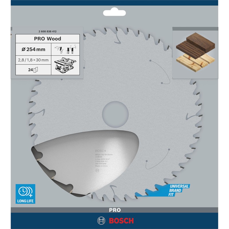 Bosch Optiline Wood Circular Saw Blade 216 x 30 x