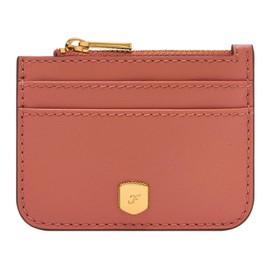 Fossil Lennox Leather or Polyester Purse for Women, ruby-red