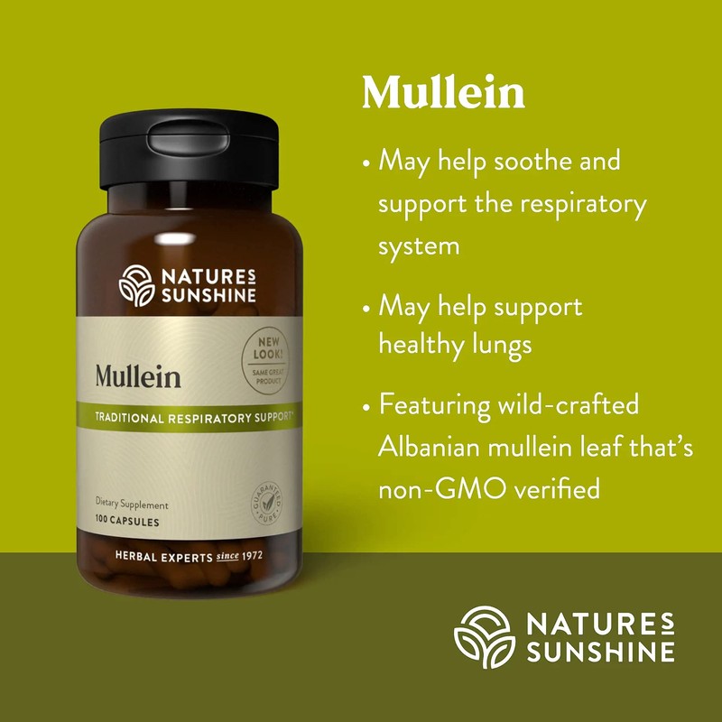 Nature's Sunshine Mullein, 100 Capsules