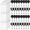 100 Pack Badge Reel Retractable Clip and 100 Pack Vertical