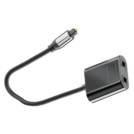 TEHAUX Optical Audio Splitter Connector Out Fiber Splitter for Home Theater for High Definition Sound