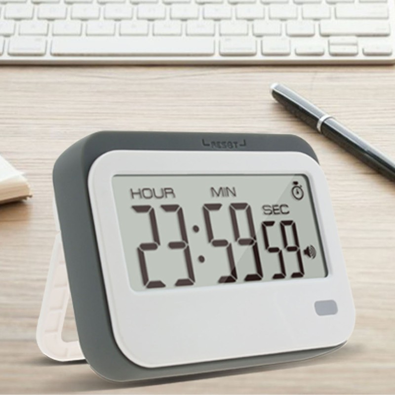 Large Digits Digital Timer Alarm Clock Mute Small Digital Kitchen