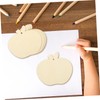 jojofuny 1 Set Apples Shaped Wooden Cutouts DIY Wooden Boards
