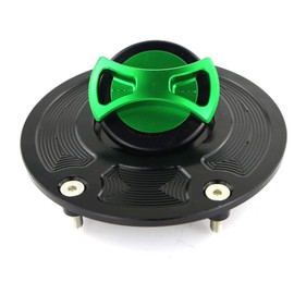 Xitomer CNC Aluminum Billet Fuel Tank Cap, Fit for Z1000 2007-18/ Z800 2013-18/ ER650 ER-6N ER-6F Ninja 650 2006-2013/ VERSYS 650 KLE650 2007-18/ VERSYS1000 2012-18, Gas Cover (Green)