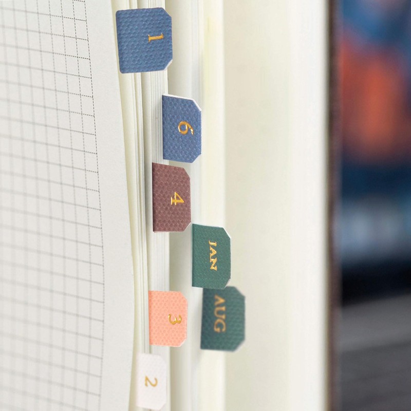 DC,CLISENCE 180pcs Monthly Tabs, Self-Adhesive Index Tabs for Planner, Colorful