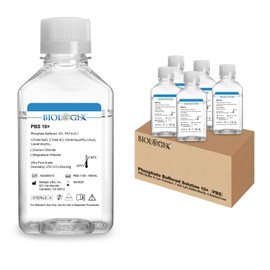 CryoKing Phosphate Buffered Saline 10X, Lab PBS Buffer 0.1um Filtration, 7.4pH, Sterilize, 10X Concentrate, 1000ml/Bottle, 6 Bottles/Case