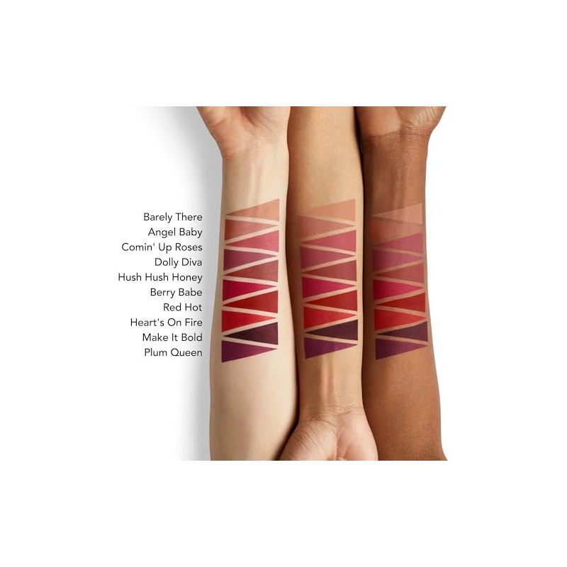 Buxom Labial Líquido Voluminizador Mate, Color Voluminizador Con Vitamina E,