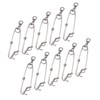 10 Set 3.8 X 150mm Fishing Snap Swivel 304 Stainless