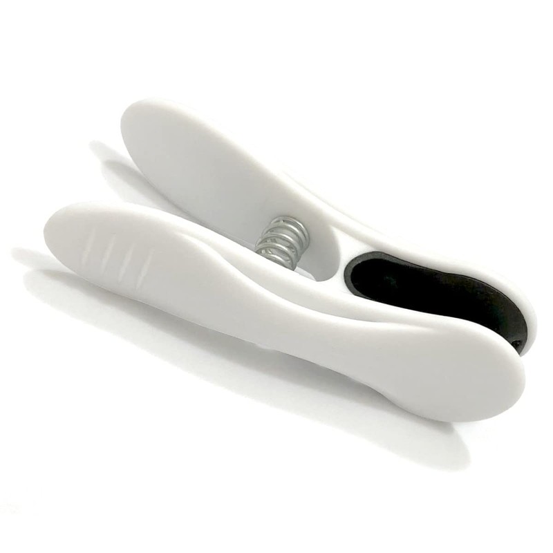 Clothespins, Strong, Non-marking Monotone Clips, Pack of 12, White, Clothespins,