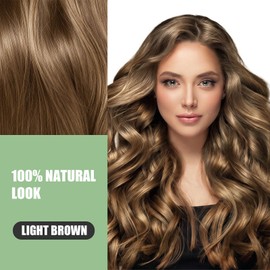 FARNDU Light Brown Hair Dye Shampoo 3 in 1 with Argan Oil – 10-15 Min Gray Coverage, Natural Instant Hair Color Shampoo for Women and Men, Ammonia & Paraben Free, Long-Lasting Up to 6 Months