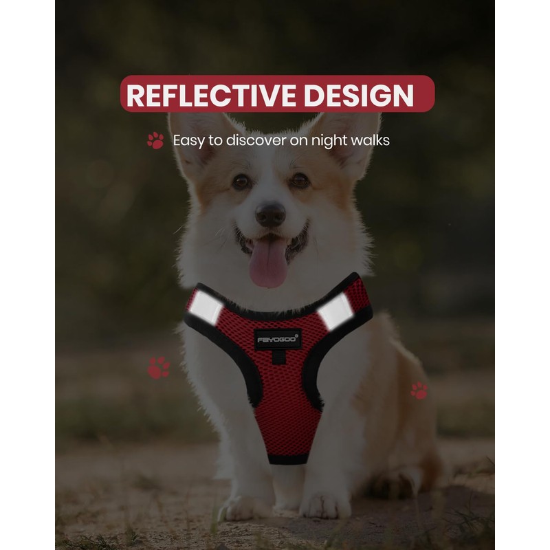 FAYOGOO Service Dog Vest for Small Breed - Lightweight Dog