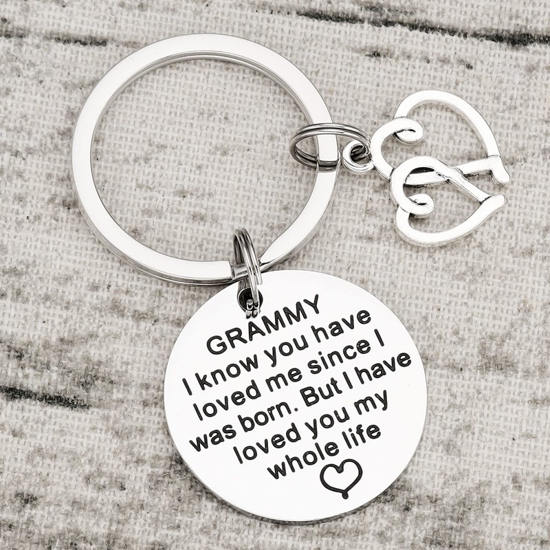 AHAETH Grammy Gift Keychain Best Grammy Ever Key Chains for