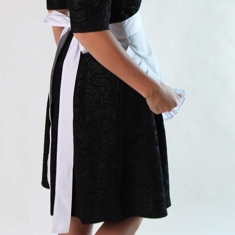 Making Believe French Maid or Waitress White Apron Costume