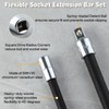 LEONTOOL Flexible Socket Extension Bar Set, Flexible Socket Extension Bar