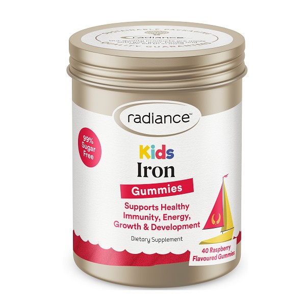 Radiance Kids Iron Gummies 40 - Raspberry - Expiry 01/25