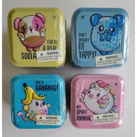Moose Ent / Bullsitoys Pikmi Surprise Tins  Lot of 4 in New Sealed Tins