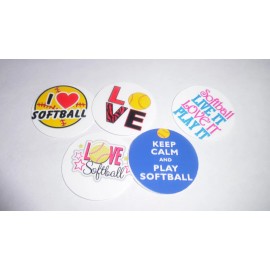 Unbranded Pre Cut One Inch Bottle Cap Images I Love Softball Free Ship - photo, 15 images