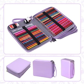168 Slots Large Capacity Pencil Case Foldable Pen Bag Make Up Storage Organizer, for Pens, Makeup, School & Office Supplies - Durable, Waterproof Design