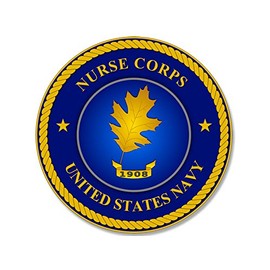 Round Navy Nurse Corps Seal Sticker (Logo Naval Decal)