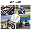 Samcos Motorcycle Tank Pad Black/Transparent Left and Right Set Knee