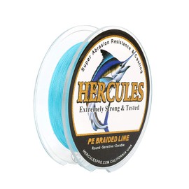 HERCULES Super Strong 100M 109 Yards Braided Fishing Line 70 LB Test for Saltwater Freshwater PE Braid Fish Lines 4 Strands - Blue, 70LB (31.8KG), 0.44MM