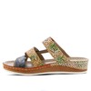 Spring Step L'Artiste Women's Caiman Slide Sandal Camel Multi EU