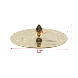 UTALIND 1Pcs Topper Scented Candles Cover Jar Candle Cover for Home or Office Decoration, Beautiful and Retro, Gold