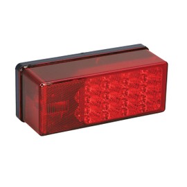 Fulton Wesbar 407530 Right Hand Low Profile LED Waterproof 7-Function Tail Light, black, one size