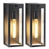 CRIRY 13" Motion Sensor Black Exterior Lighting Fixtures 2Pack, Dusk