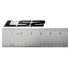 ERPART LS2 Embossed Black on Highly Polished Silver Real Aluminum