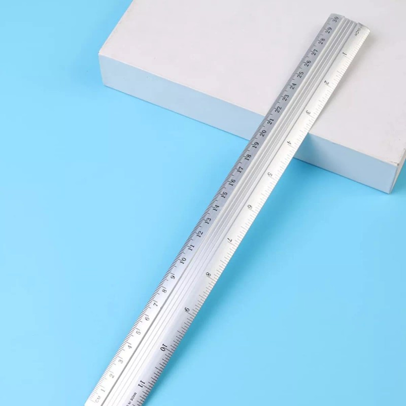 Jands 2 Reglas De 30cm Metalicas De Aluminio